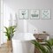 Americanflat Bathroom Signs 3PK - Wash, Soak, Brush - Three 10&#x22; Bathroom Signs for Wall Decor